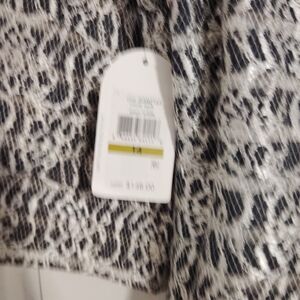 Black and White Lace Skirt